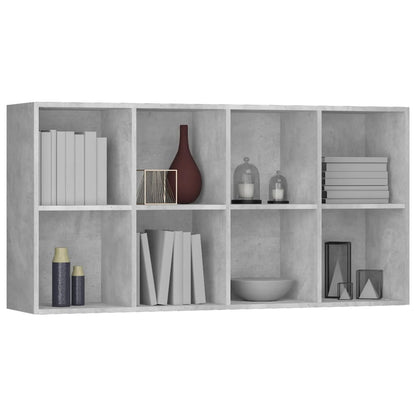 Boekenkast/Dressoir Bewerkt Hout 66 x 30 x 130 cm Betongrijs