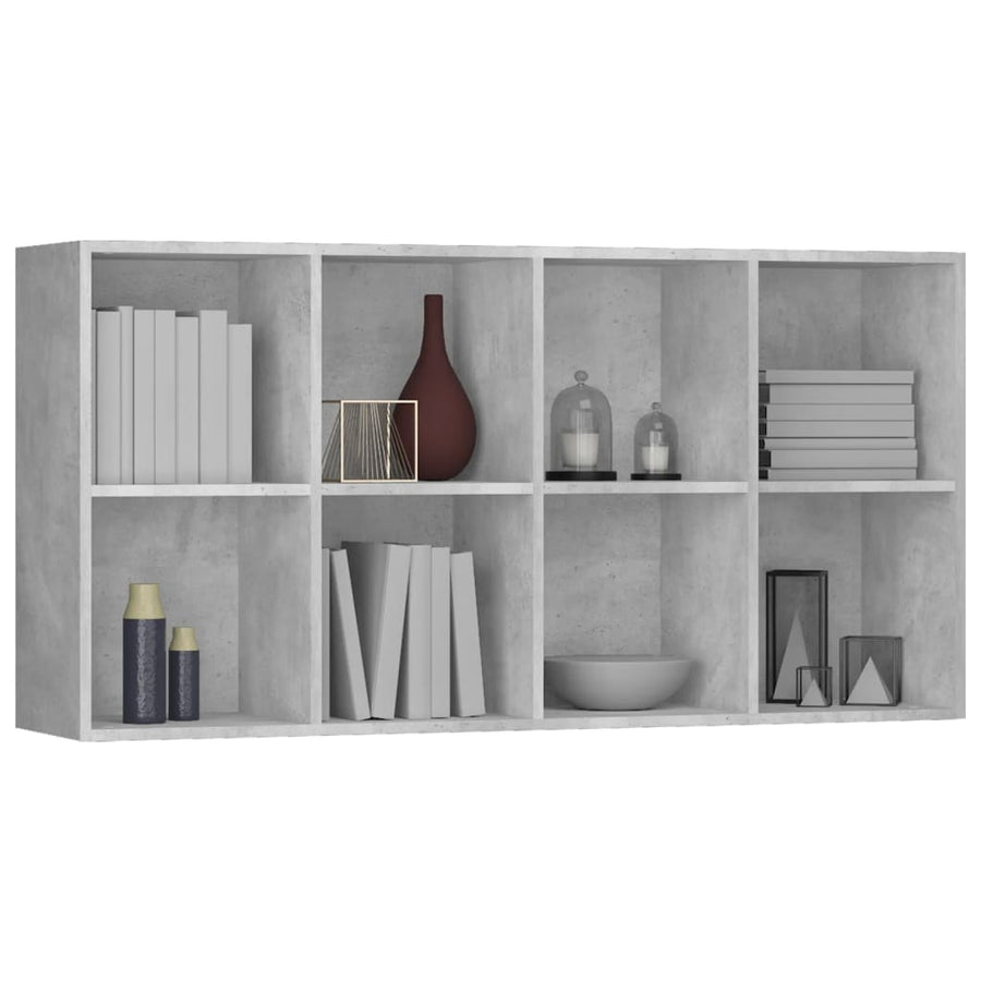 Boekenkast/Dressoir Bewerkt Hout 66 x 30 x 130 cm Betongrijs