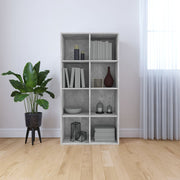 Boekenkast dressoir 66x30x130 cm bewerkt hout betongrijs