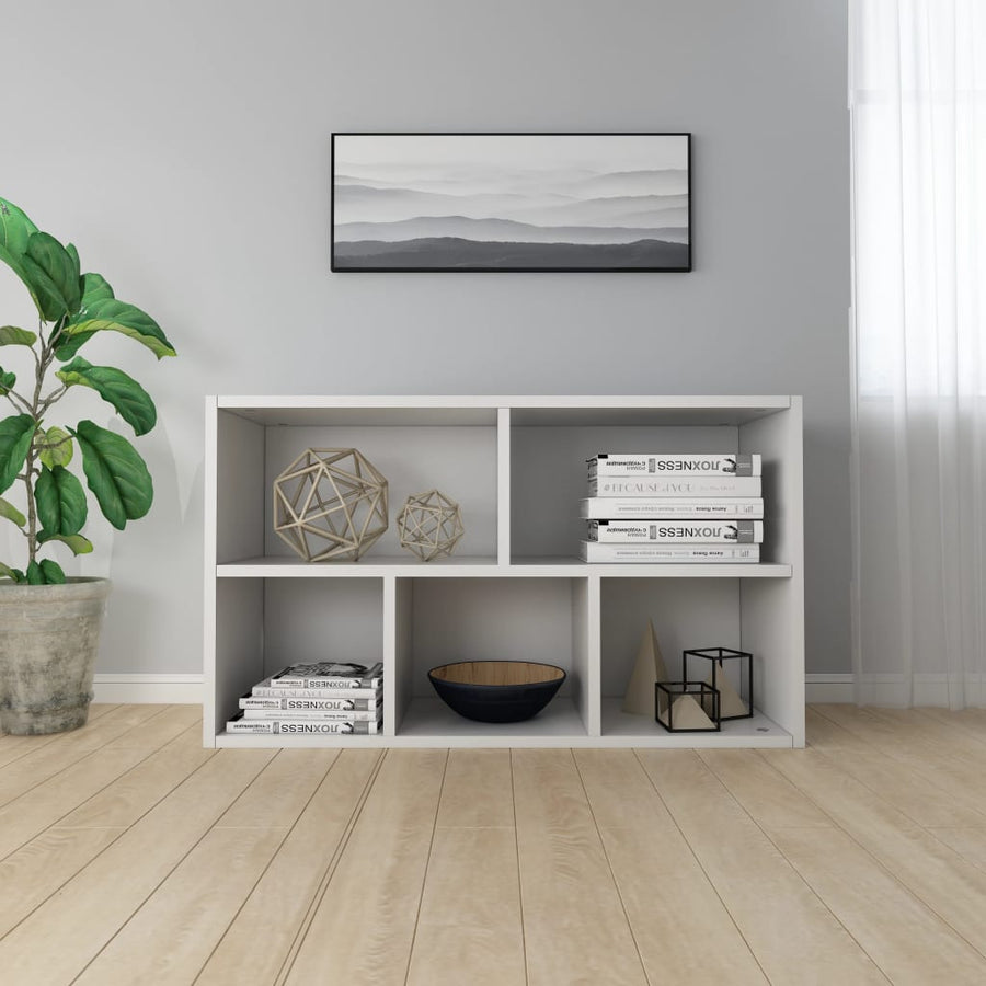 Boekenkast/Dressoir 50X25X80 Cm Spaanplaat Wit