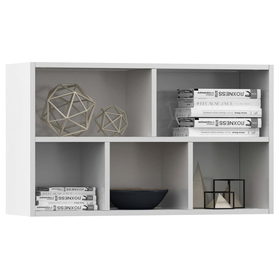 Boekenkast/Dressoir 50X25X80 Cm Spaanplaat Wit