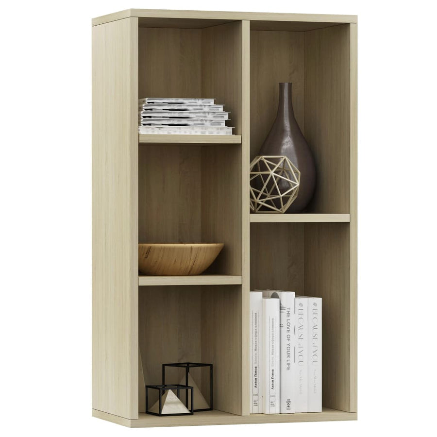 Boekenkast/Dressoir 50X25X80 Cm Spaanplaat Kleurig Sonoma eiken