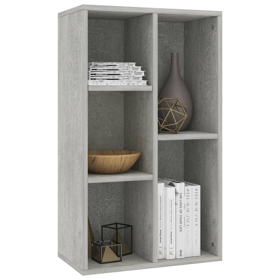 Boekenkast/Dressoir 50X25X80 Cm Spaanplaat Betongrijs