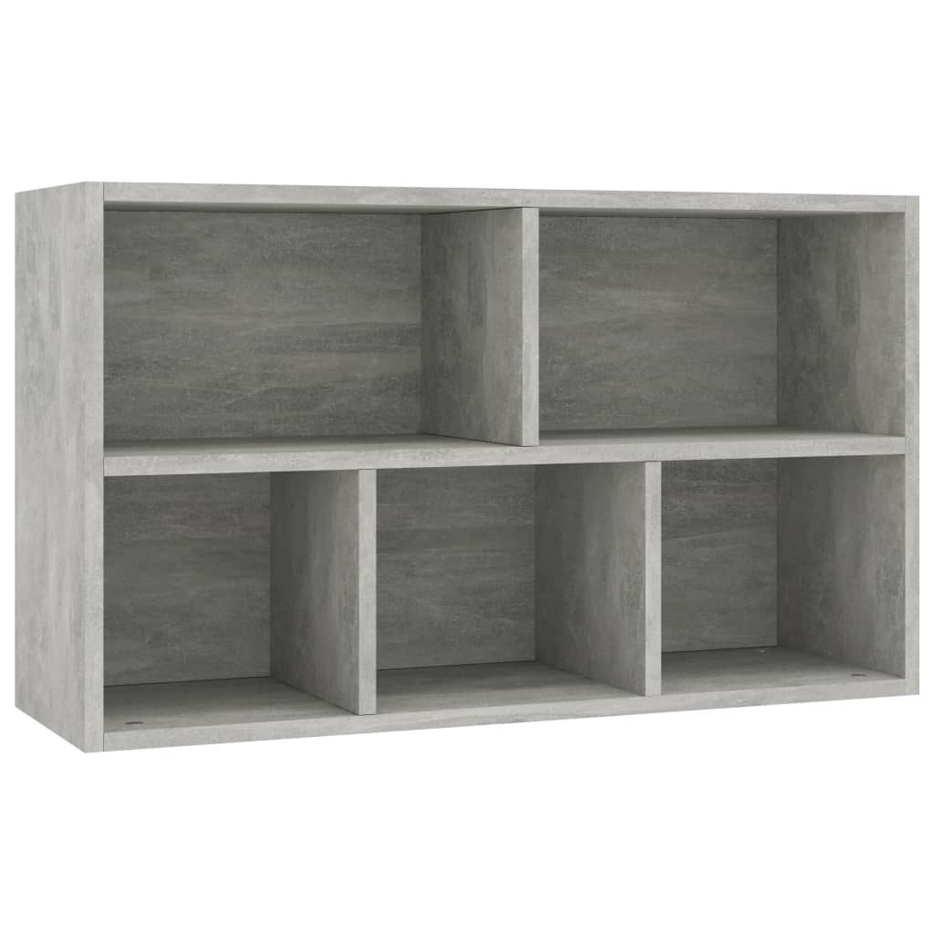 Boekenkast/Dressoir 50X25X80 Cm Spaanplaat Betongrijs
