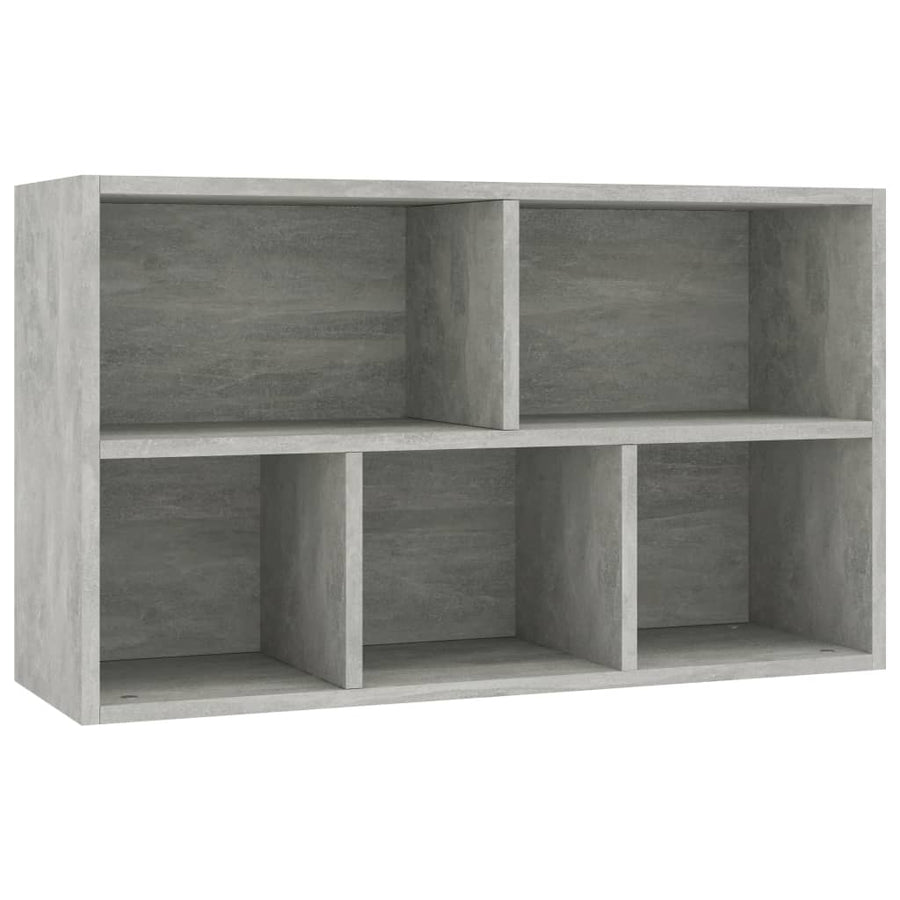 Boekenkast/Dressoir 50X25X80 Cm Spaanplaat Betongrijs