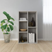 Boekenkast dressoir 50x25x80 cm betongrijs spaanplaat