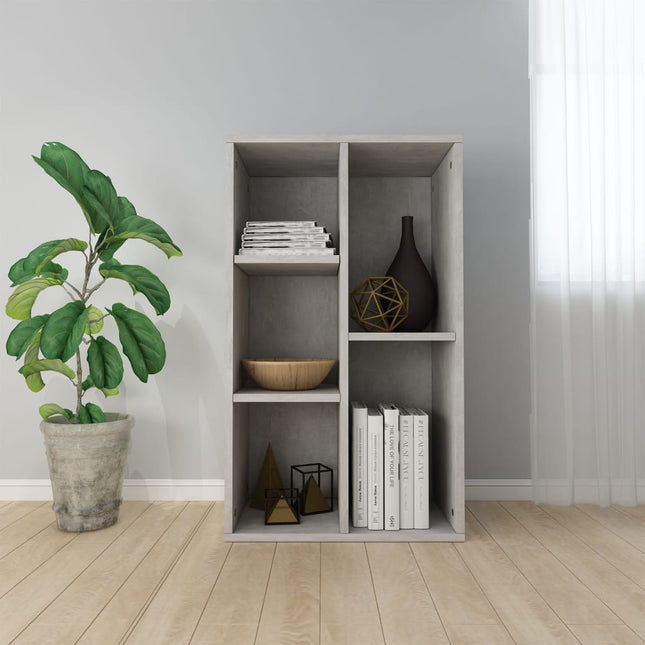 Boekenkast/Dressoir 50X25X80 Cm Spaanplaat Betongrijs