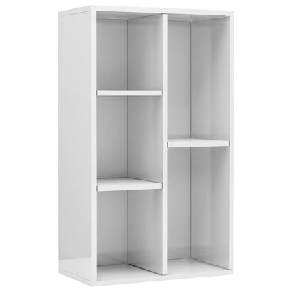 Boekenkast/Dressoir 50X25X80 Cm Spaanplaat Hoogglans wit