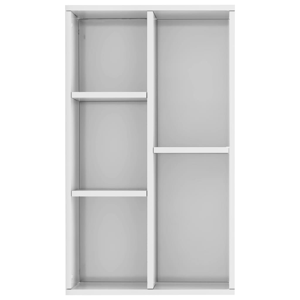 Boekenkast/Dressoir 50X25X80 Cm Spaanplaat Hoogglans wit