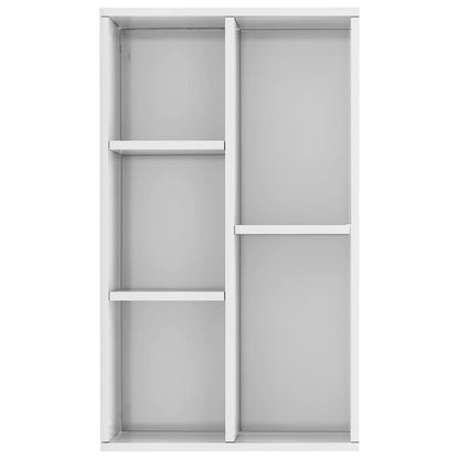 Boekenkast/Dressoir 50X25X80 Cm Spaanplaat Hoogglans wit