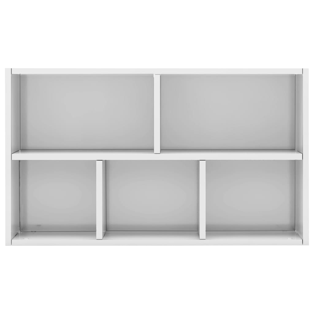 Boekenkast/Dressoir 50X25X80 Cm Spaanplaat Hoogglans wit