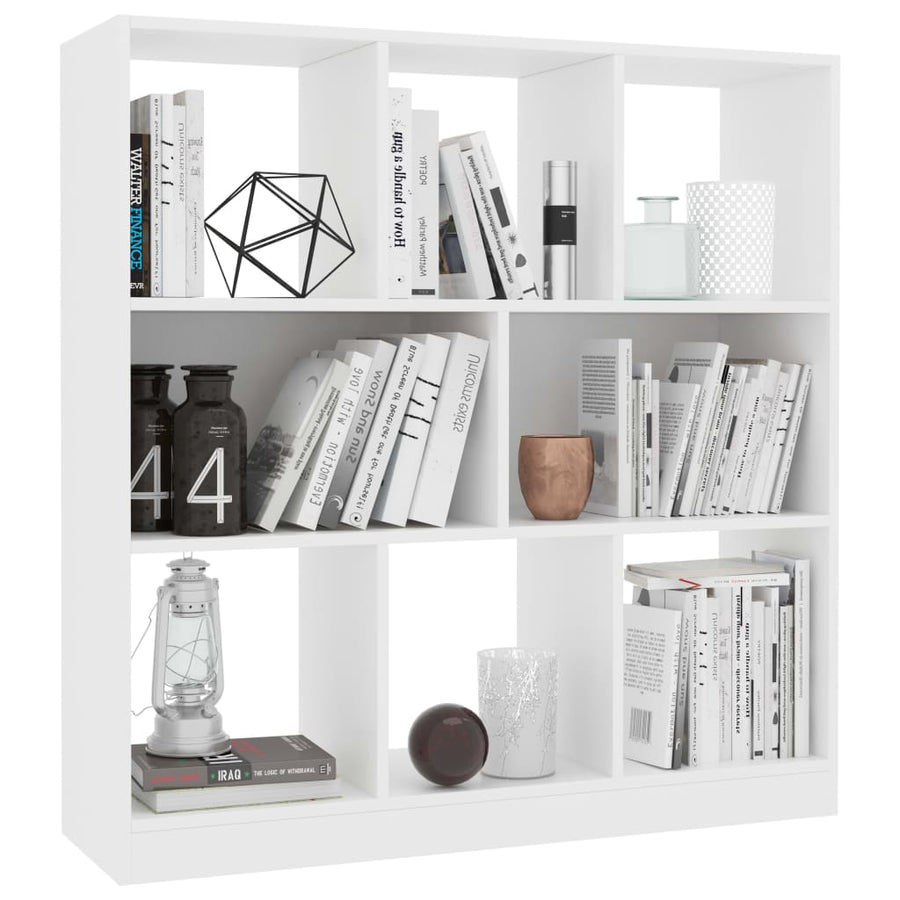 Boekenkast 97,5X29,5X00 Cm Bewerkt Hout Wit