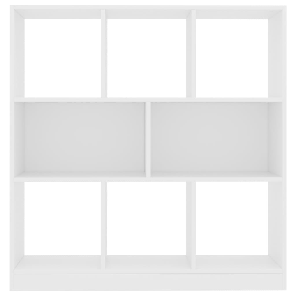 Boekenkast 97,5X29,5X00 Cm Bewerkt Hout Wit