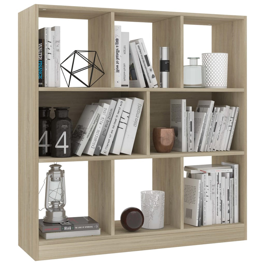 Boekenkast 97,5X29,5X00 Cm Bewerkt Hout Kleurig Sonoma eiken