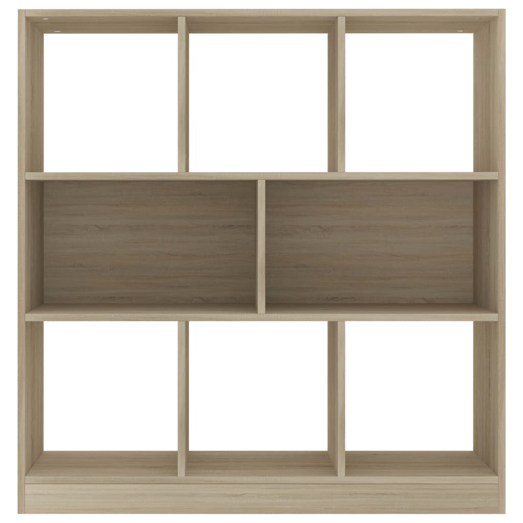 Boekenkast 97,5X29,5X00 Cm Bewerkt Hout Kleurig Sonoma eiken