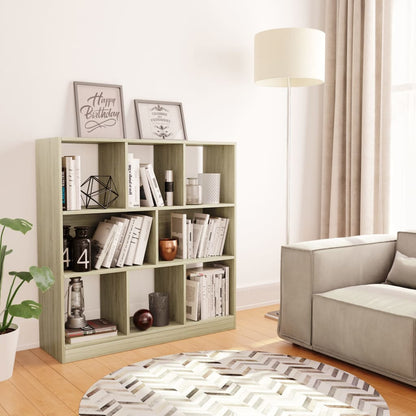 Boekenkast 97,5X29,5X00 Cm Bewerkt Hout Kleurig Sonoma eiken