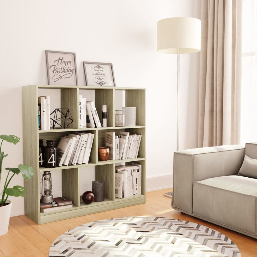Boekenkast 97,5X29,5X00 Cm Bewerkt Hout Kleurig Sonoma eiken