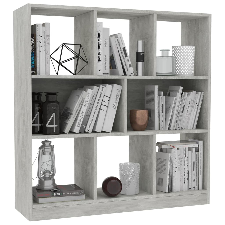 Boekenkast 97,5X29,5X00 Cm Bewerkt Hout Betongrijs