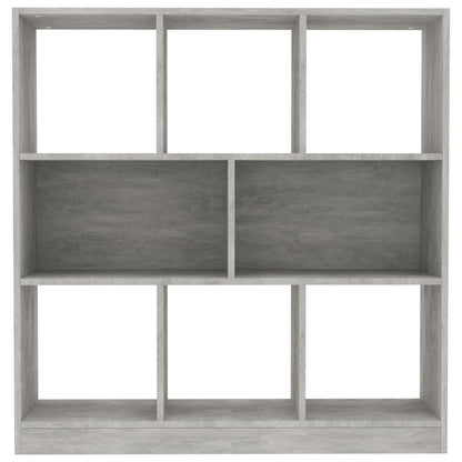 Boekenkast 97,5X29,5X00 Cm Bewerkt Hout Betongrijs