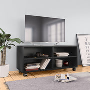Tv-meubel 90x35x35 cm bewerkt hout zwart