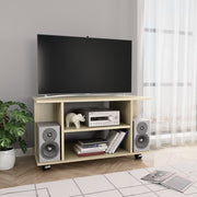 Tv-meubel 80x40x45 cm bewerkt hout sonoma eiken