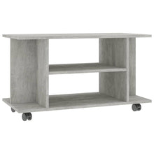 Tv-Meubel Met Wieltjes 80X40X40 Cm Spaanplaat Betongrijs