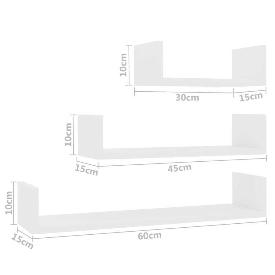 Wandschappen Bewerkt Hout Wit