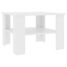 Salontafel 60X60X42 Cm Bewerkt Hout Wit