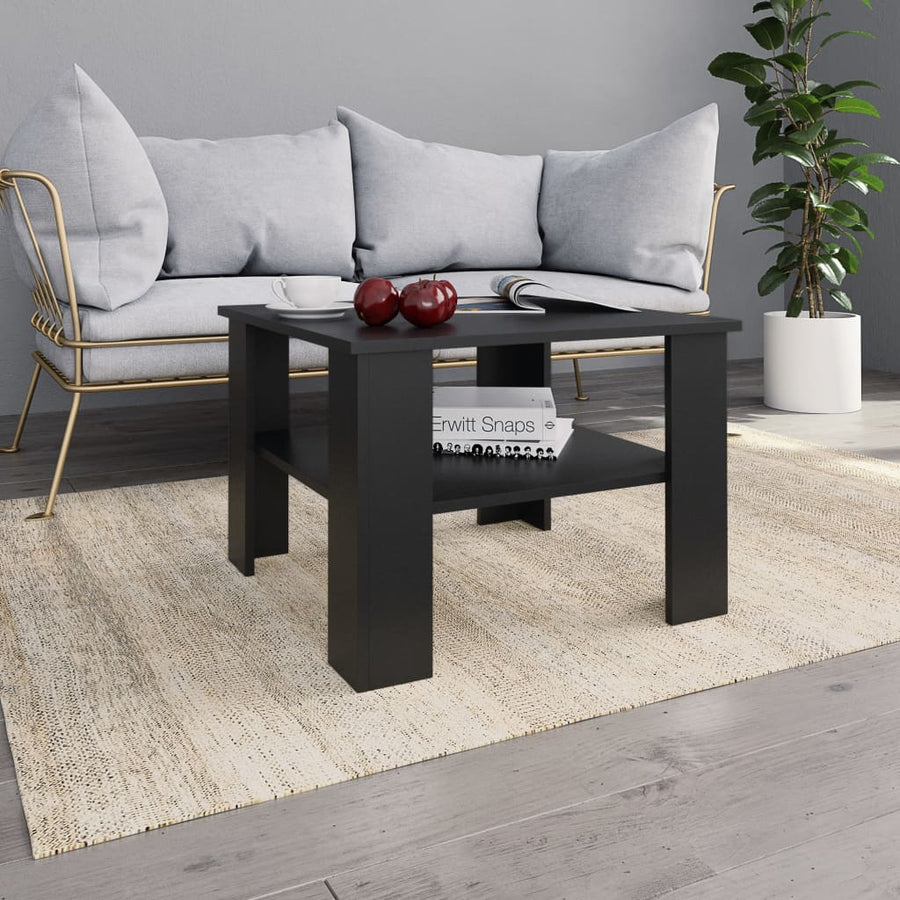 Salontafel 60X60X42 Cm Bewerkt Hout Wit