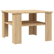 Salontafel 60x60x42 cm bewerkt hout sonoma eikenkleurig Eiken