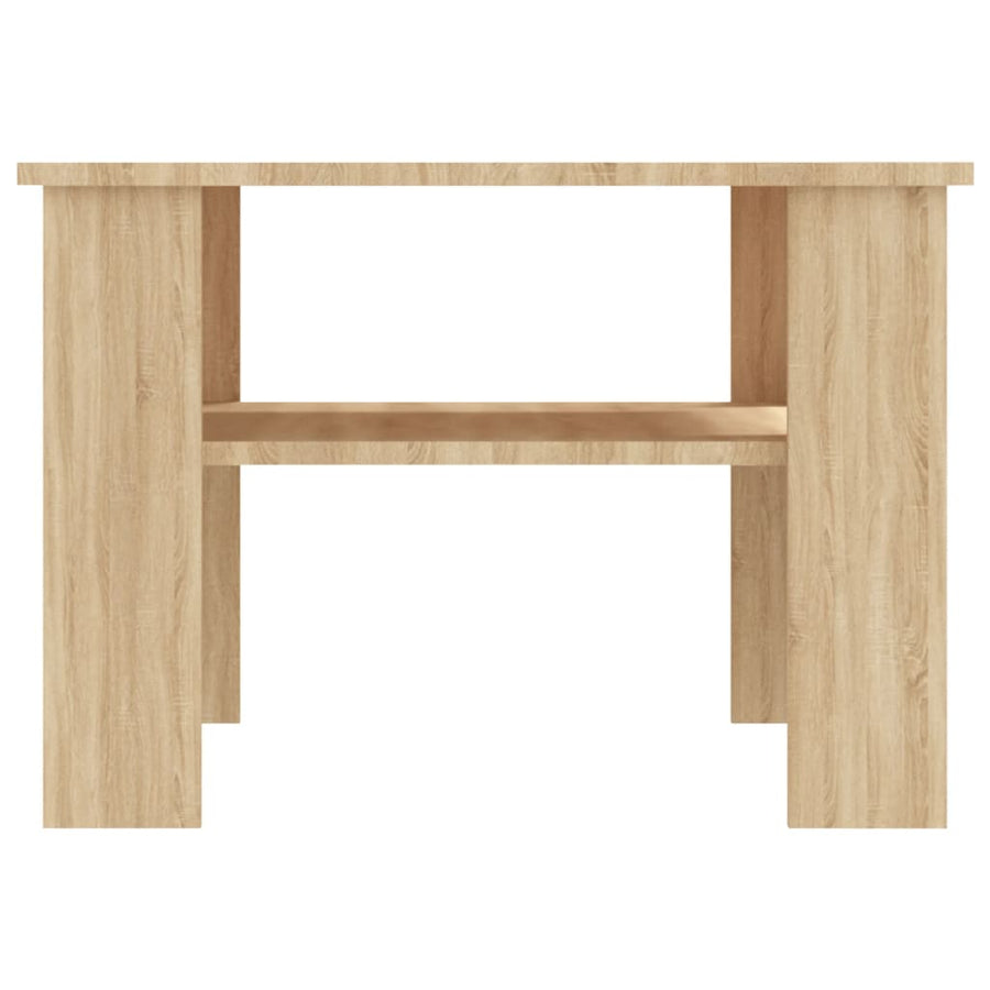 Salontafel 60x60x42 cm bewerkt hout sonoma eikenkleurig Eiken