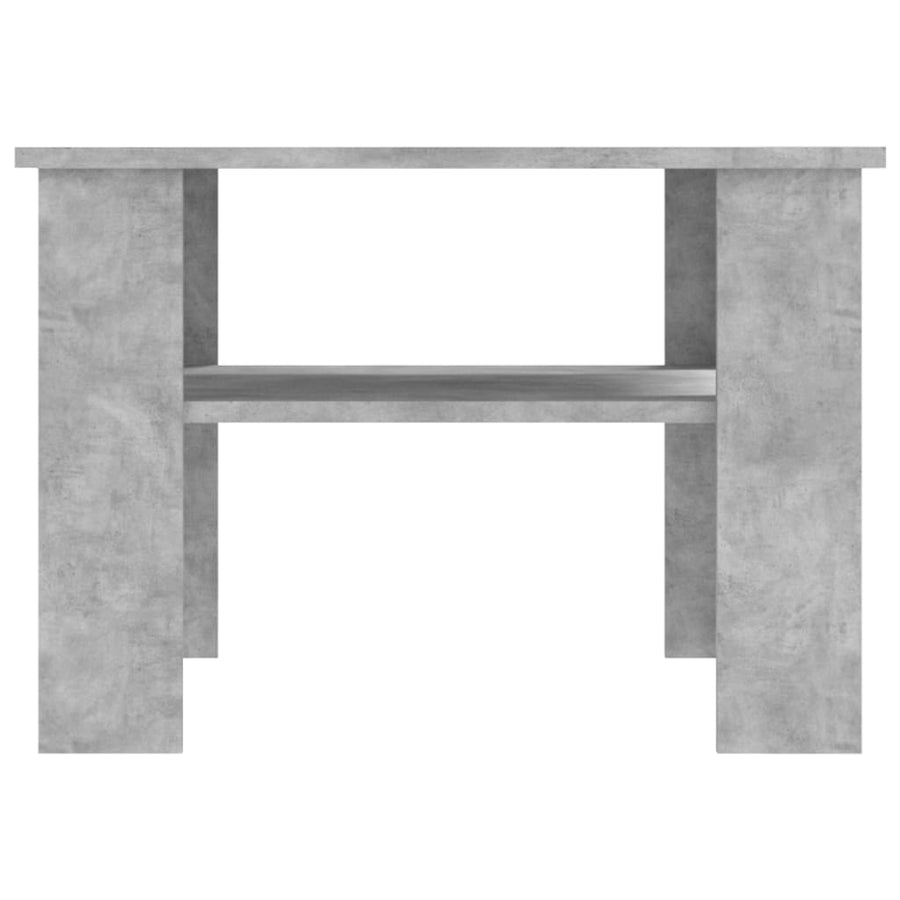 Salontafel 60x60x42 cm bewerkt hout betongrijs Betongrijs