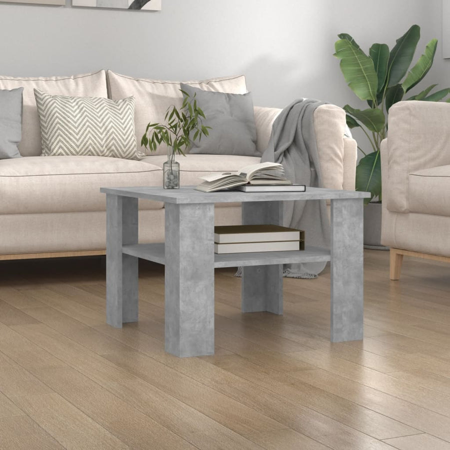 Salontafel 60X60X42 Cm Bewerkt Hout Wit