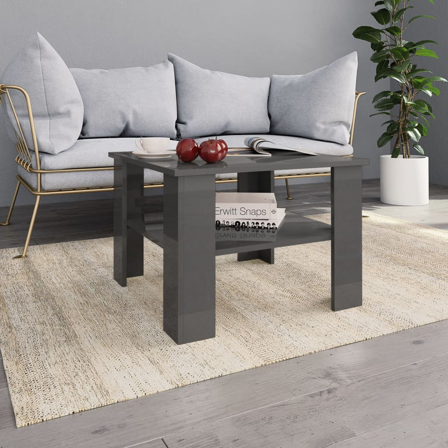Salontafel 60X60X42 Cm Bewerkt Hout Wit