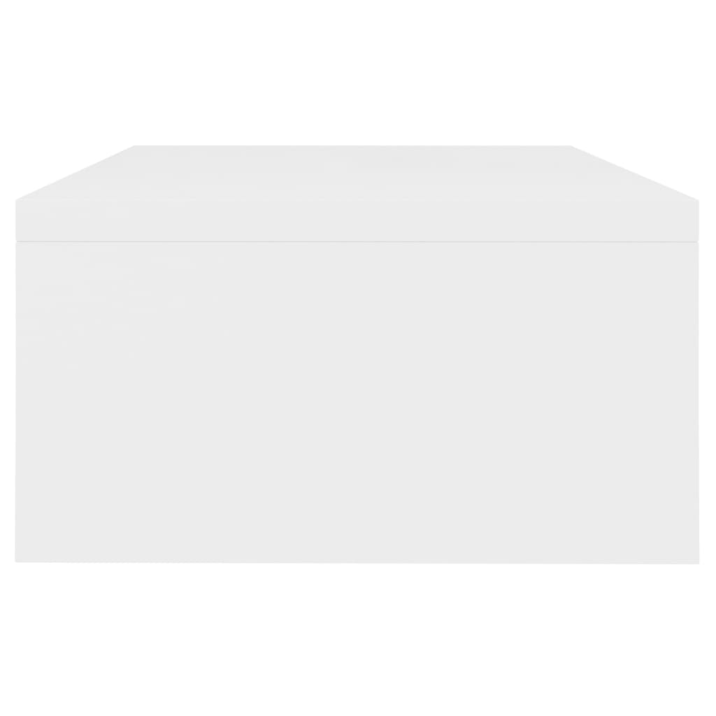 Monitorstandaard 42X24X3 Cm Bewerkt Hout Wit