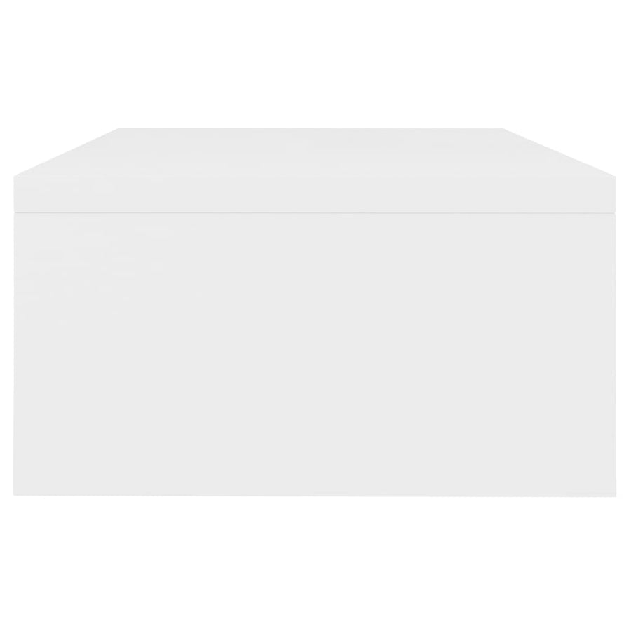 Monitorstandaard 42X24X3 Cm Bewerkt Hout Wit