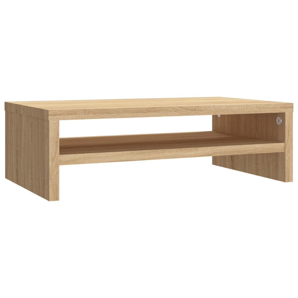 Monitorstandaard 42x24x13 cm bewerkt hout sonoma eikenkleurig Sonoma eiken