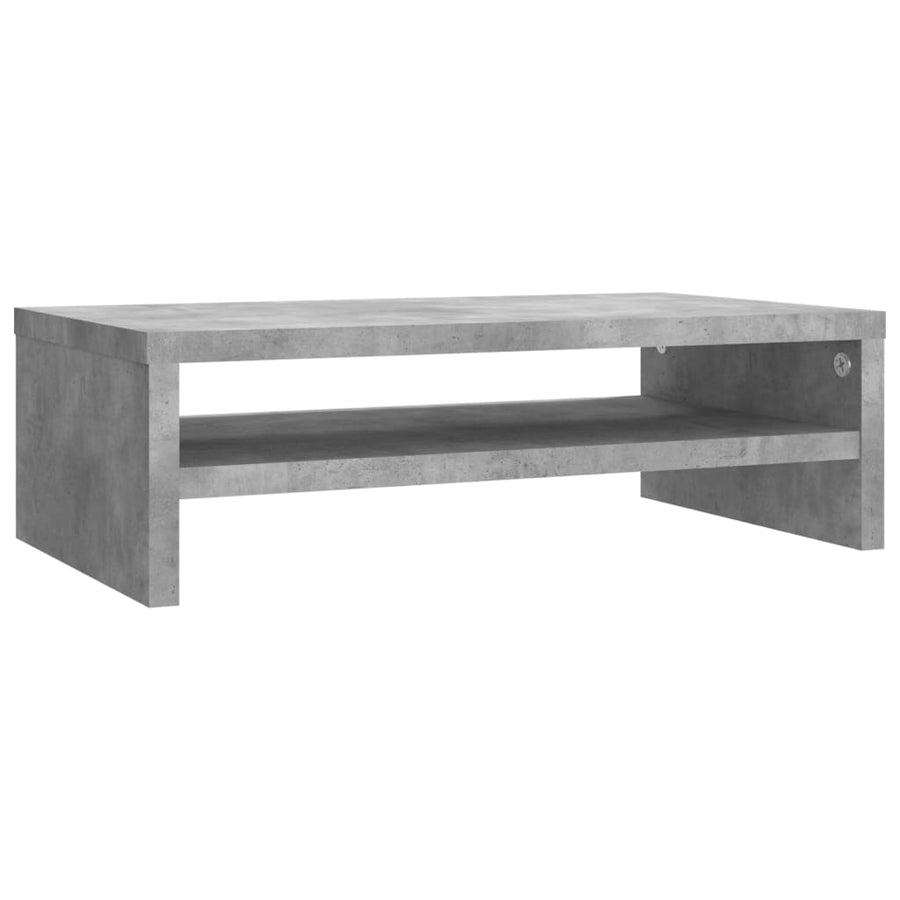 Monitorstandaard 42x24x13 cm spaanplaat betongrijs Betongrijs