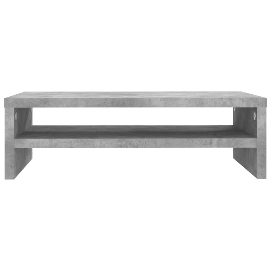 Monitorstandaard 42x24x13 cm spaanplaat betongrijs Betongrijs