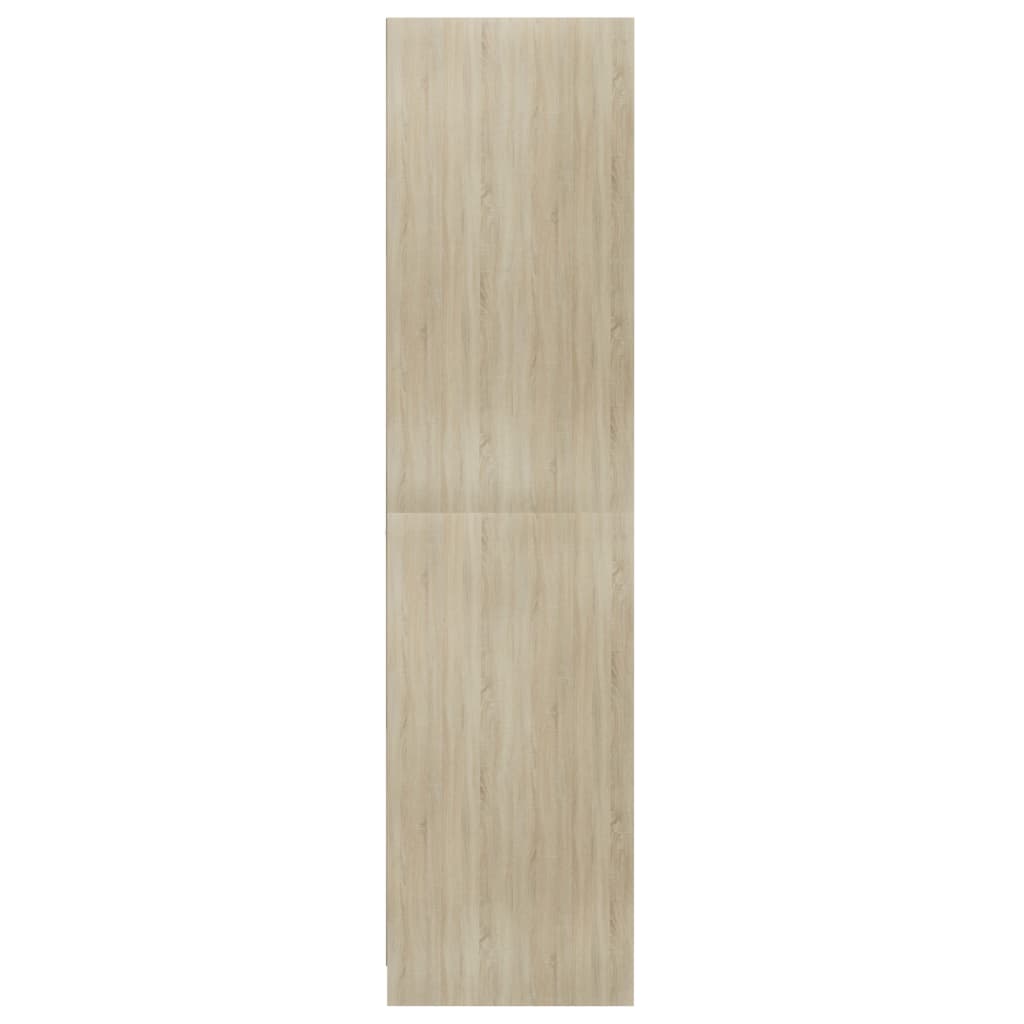 Kledingkast Bewerkt Hout Kleurig Sonoma Eiken 3 schappen 100 x 50 x 200 cm