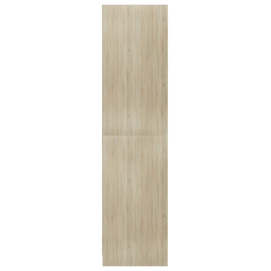 Kledingkast Bewerkt Hout Kleurig Sonoma Eiken 3 schappen 100 x 50 x 200 cm