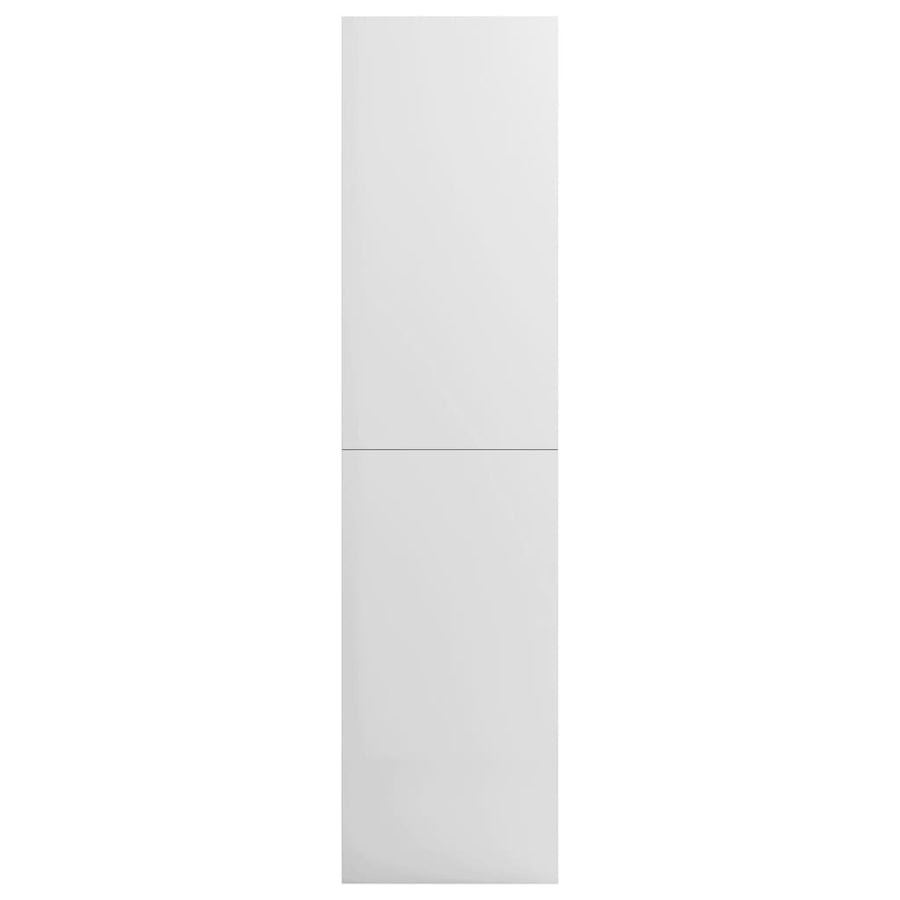 Kledingkast Bewerkt Hout Hoogglans Wit 3 schappen 100 x 50 x 200 cm