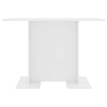 Eettafel 110X60X75 Cm Bewerkt Hout Wit