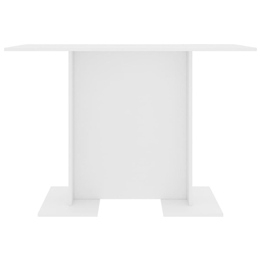 Eettafel 110X60X75 Cm Bewerkt Hout Wit