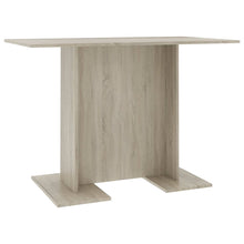 Eettafel 110X60X75 Cm Bewerkt Hout Sonoma Eikenkleurig