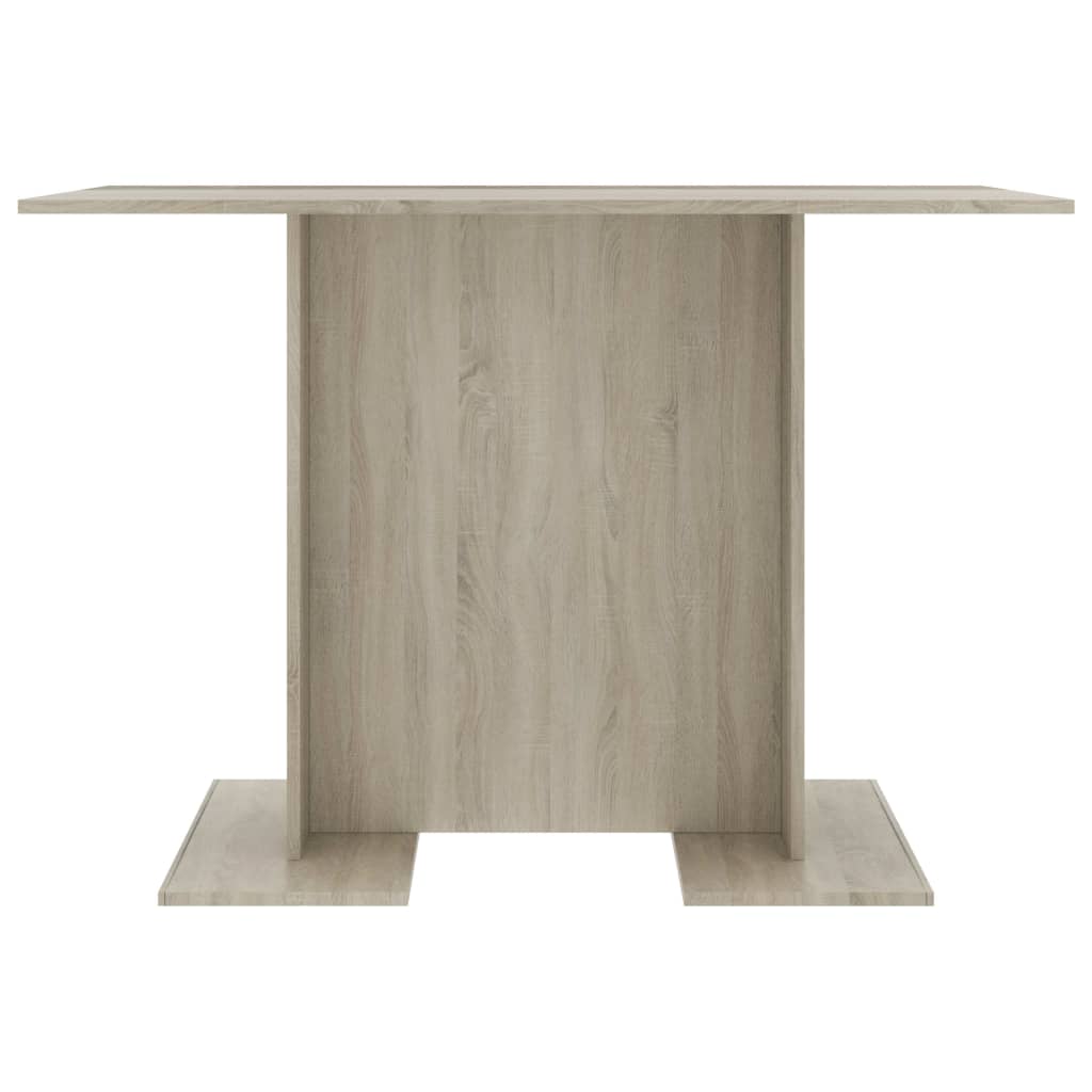 Eettafel 110X60X75 Cm Bewerkt Hout Sonoma Eikenkleurig