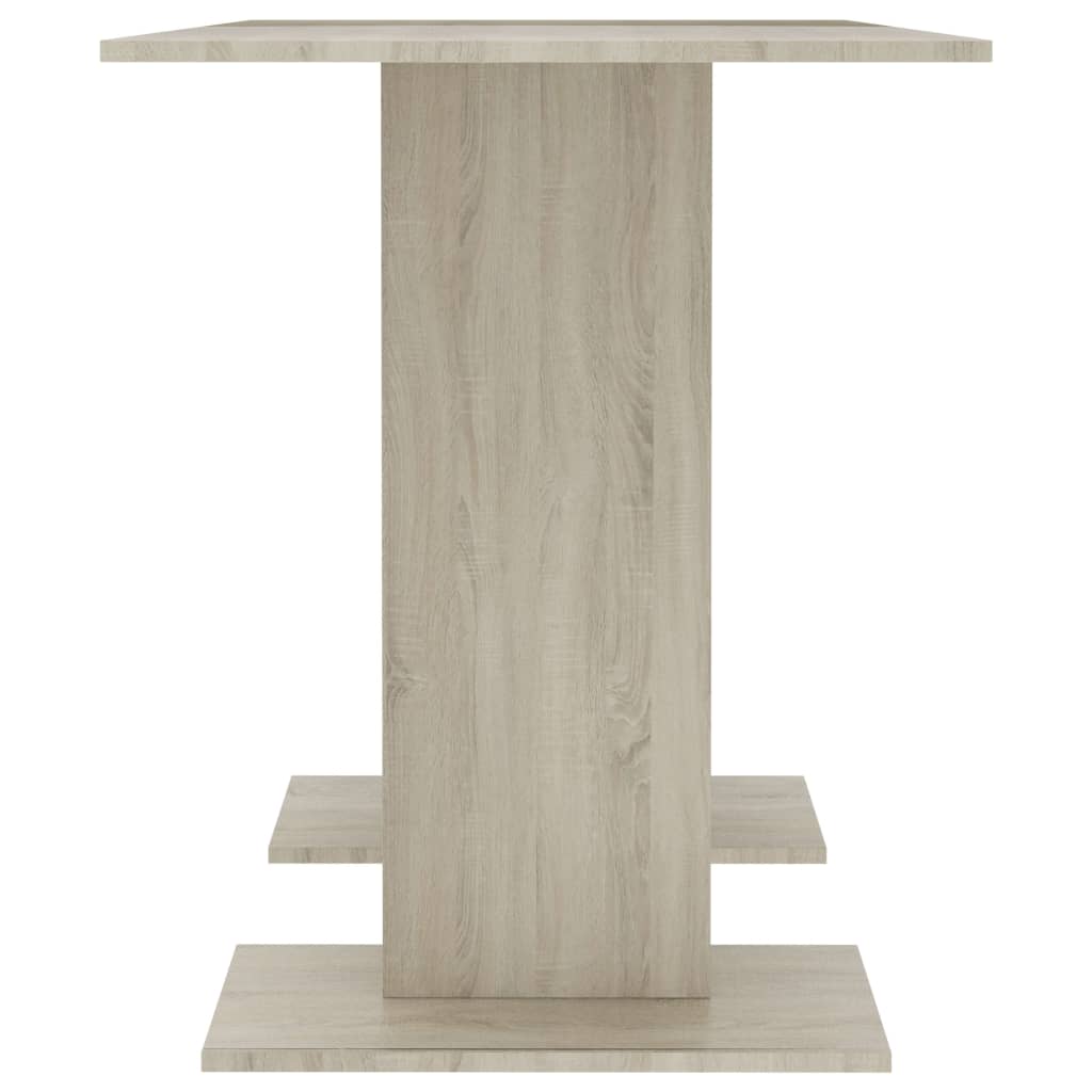Eettafel 110X60X75 Cm Bewerkt Hout Sonoma Eikenkleurig