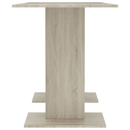Eettafel 110X60X75 Cm Bewerkt Hout Sonoma Eikenkleurig