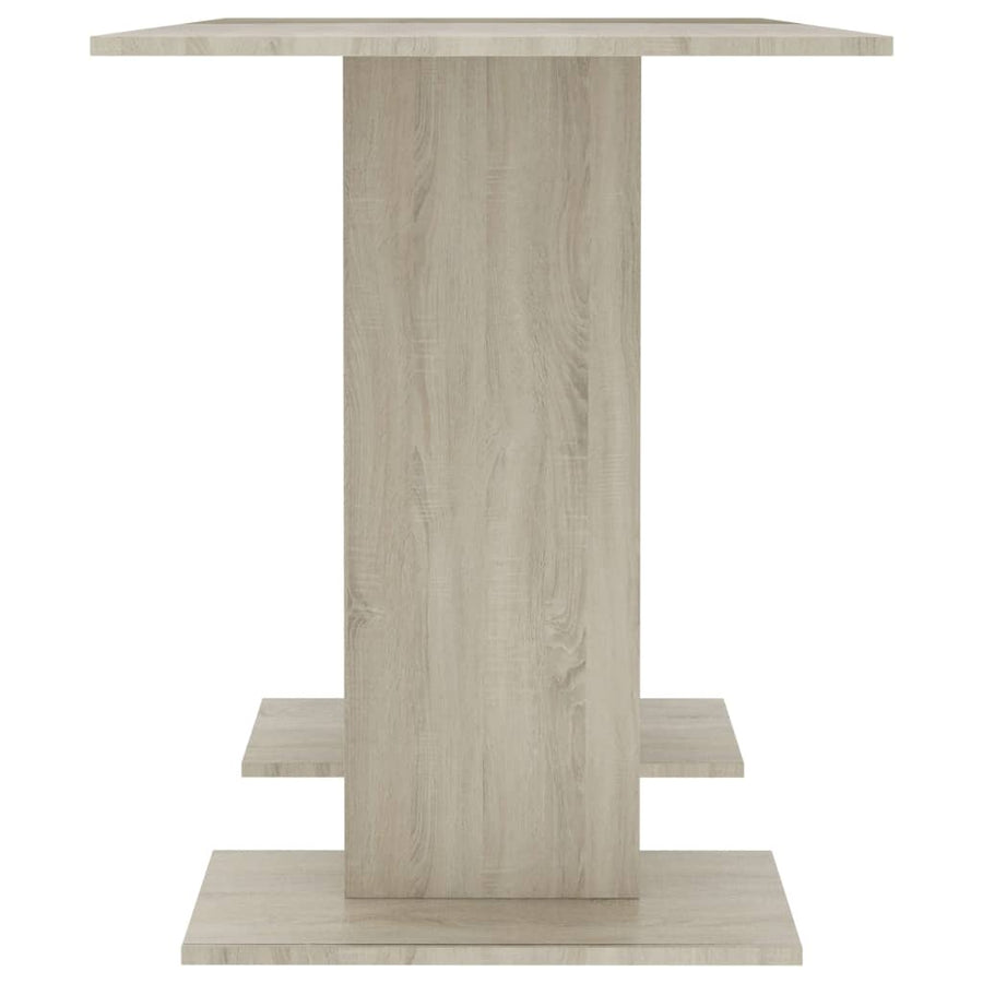 Eettafel 110X60X75 Cm Bewerkt Hout Sonoma Eikenkleurig