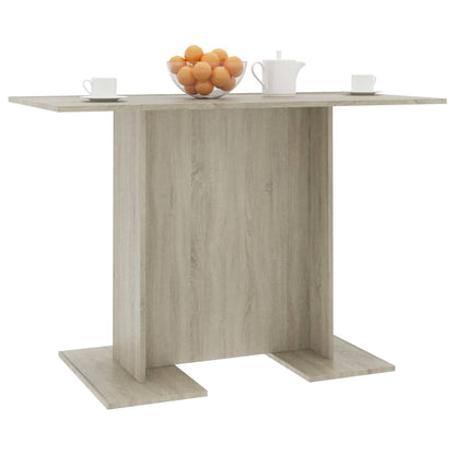 Eettafel 110X60X75 Cm Bewerkt Hout Sonoma Eikenkleurig